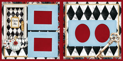 Haunted Alice Door - Scrapbook Layout - 25-844