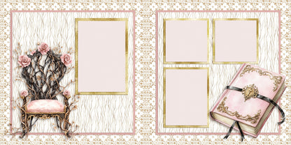 Enchanted Dream - Set of 5 Double Page Scrapbook Layouts - 25-1090