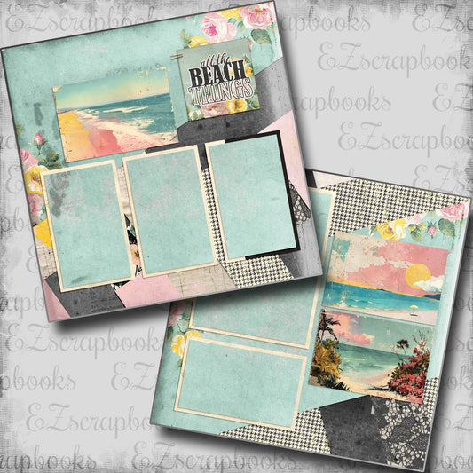 All the Beach Things - Scrapbook Layout - 24-716