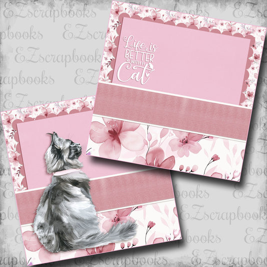 Life with Cats NPM - Scrapbook Layout - 25-067