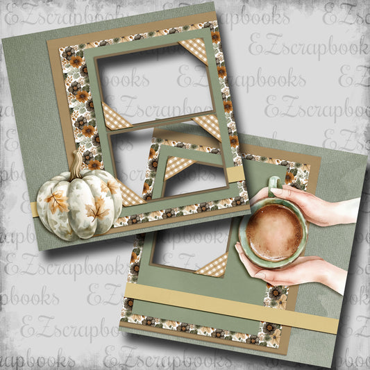 Autumn Warm Up - EZ Digital Scrapbook Pages - INSTANT DOWNLOAD