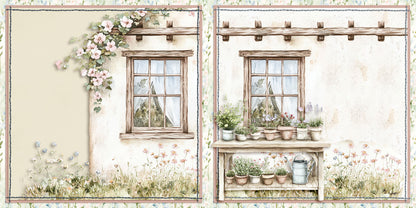 Spring Garden NPM - Set of 5 Double Page Scrapbook Layouts - 25-1031