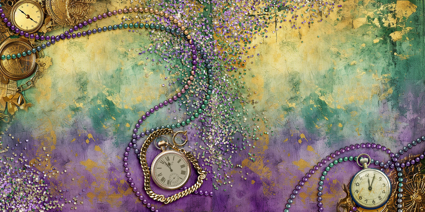 Mardi Gras Time EZ Background Pages -  Digital Bundle - 10 Digital Scrapbook Pages - INSTANT DOWNLOAD