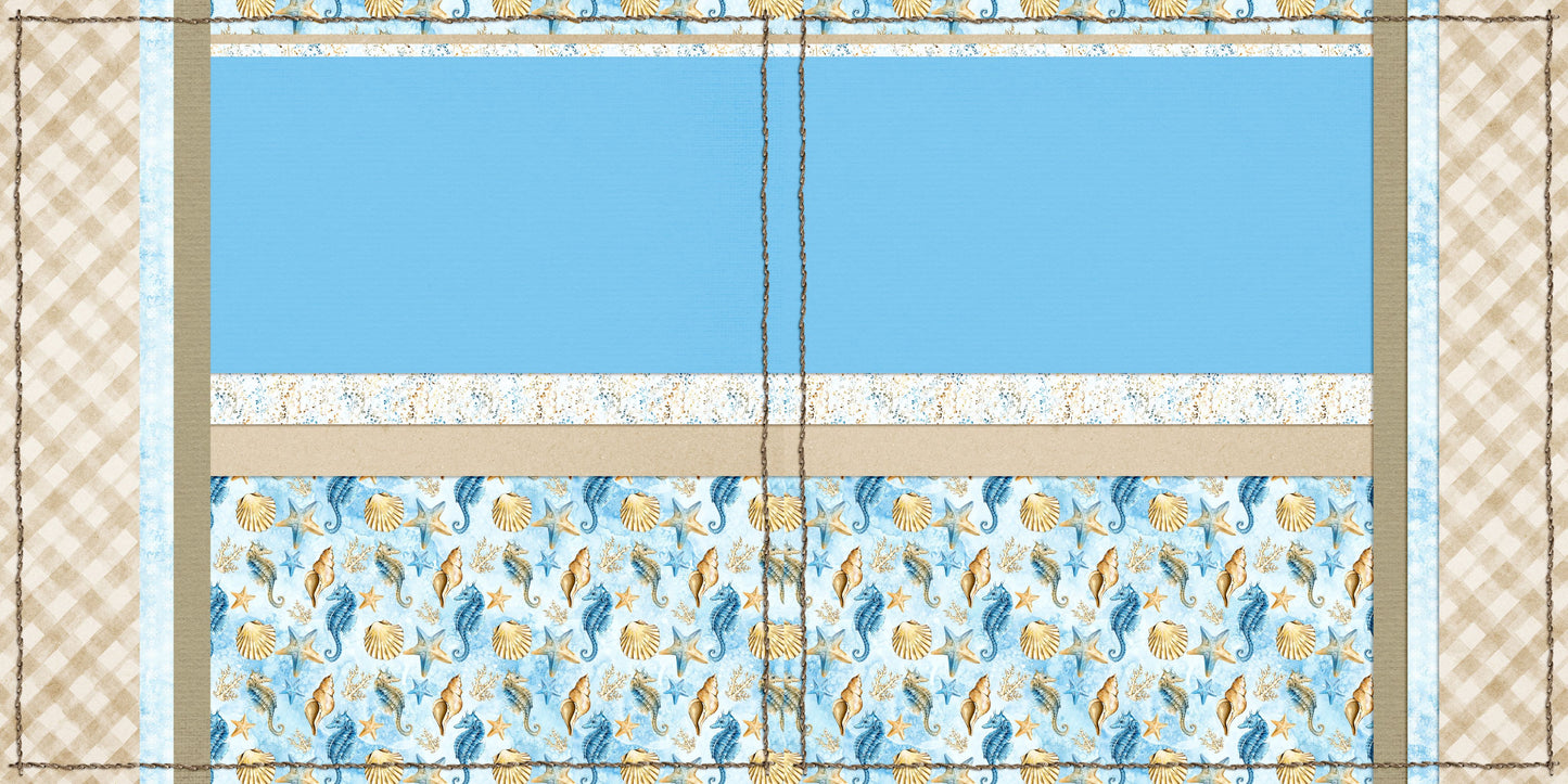Sand & Sea NPM - Set of 5 Double Page Scrapbook Layouts - 25-1093