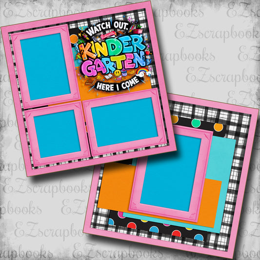 Kindergarten Girl - Scrapbook Layout - 25-686