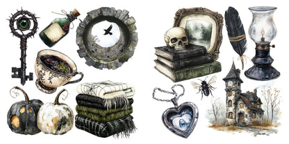 Hallow House - Halloween Clip Art Sheets CAS - 25-820