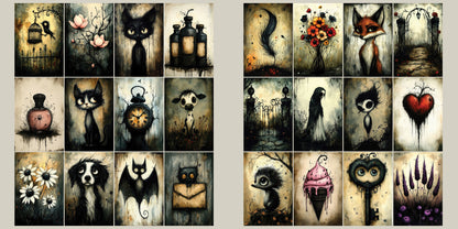 Cute & Spooky 2 Cards - Halloween Clip Art Sheets CAS - 25-279