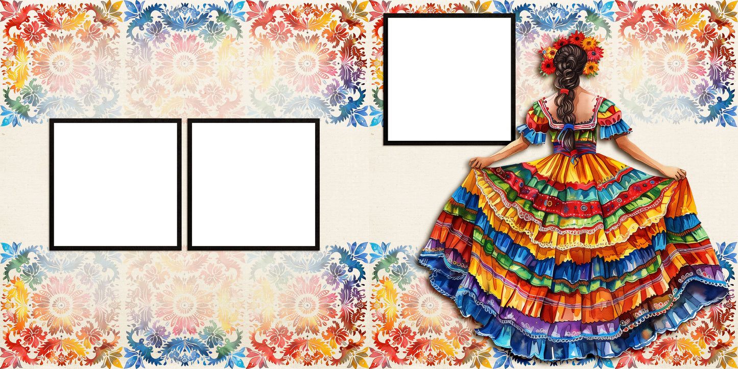 Cinco de Mayo EZ Quick Pages -  Digital Bundle - 10 Digital Scrapbook Pages - INSTANT DOWNLOAD