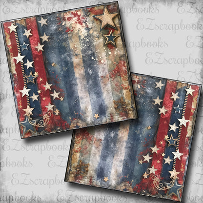 Patriotic Grunge Stars & Stripes NPM - 24-533