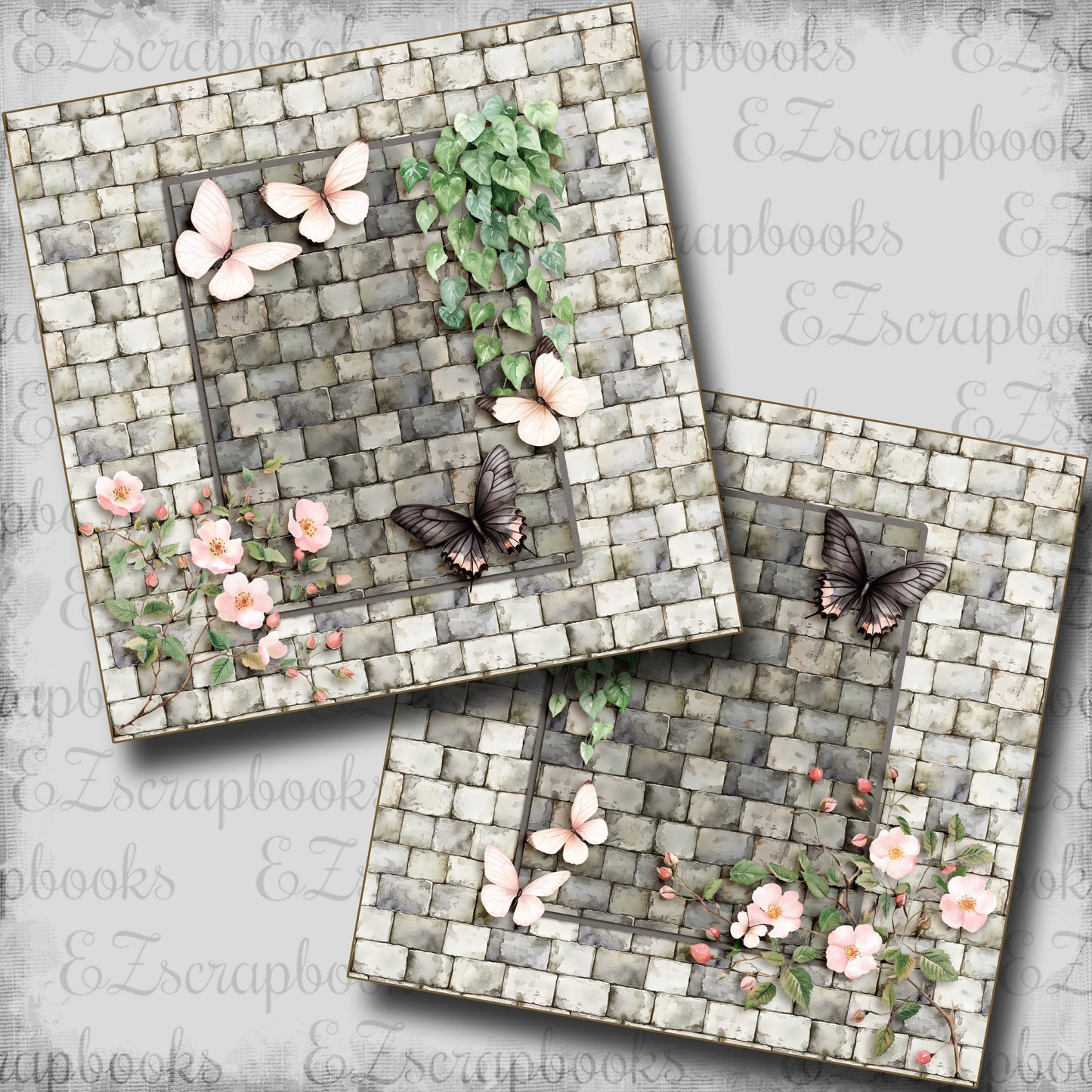 Enchanted Dream Stone Wall NPM - Scrapbook Layout - 25-781