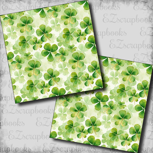 Irish Clovers - Scrapbook Papers - 24-099