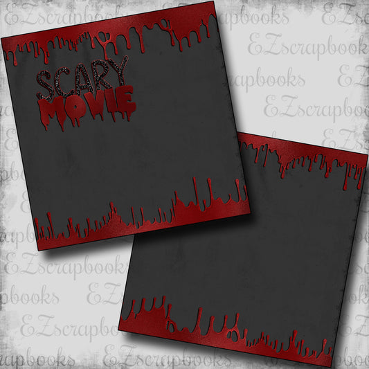 Scary Movie Red & Black NPM - Scrapbook Layout - 24-807