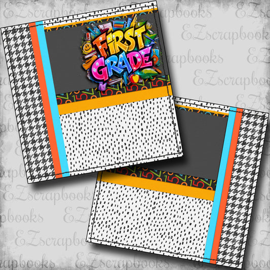First Grade Boy NPM - Scrapbook Layout - 25-711