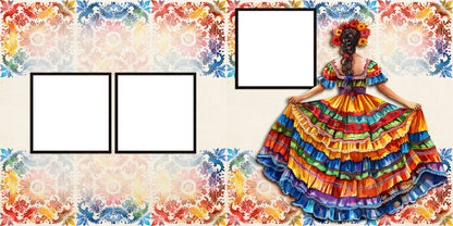 Cinco de Mayo Senorita - EZ Digital Scrapbook Pages - INSTANT DOWNLOAD