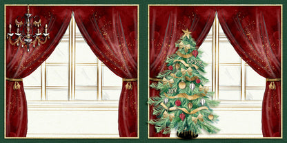 Christmas Glam NPM - Set of 5 Double Page Layouts - 1831