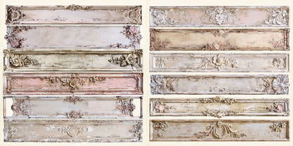 Blush Beige Shabby Borders - 24-790