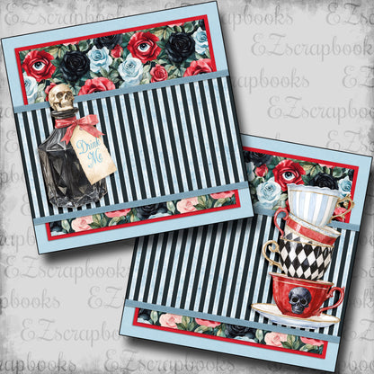 Haunted Alice Drink Me NPM - Scrapbook Layout - 25-839