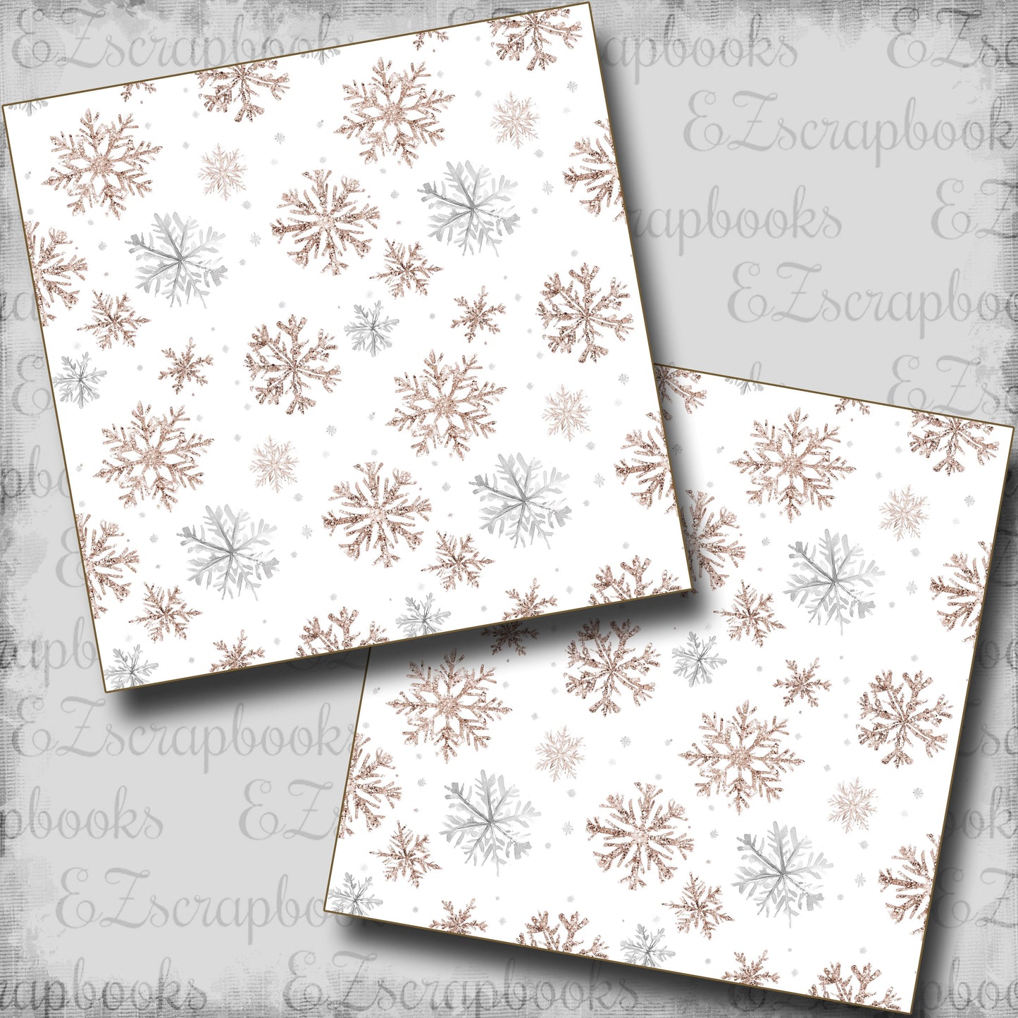 Joy Season Snowflakes  - Scrapbook Papers - 24-916