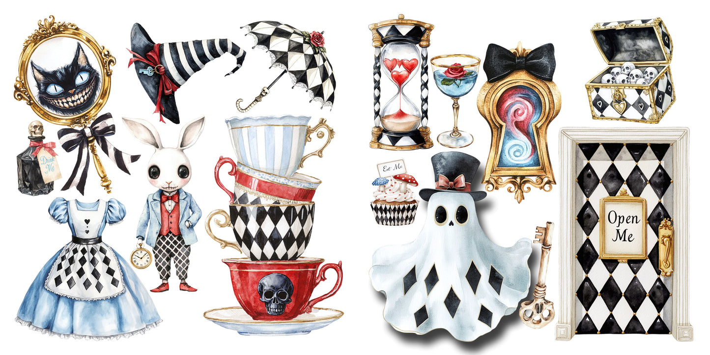 Haunted Alice - Halloween Clip Art Sheets CAS - 25-808