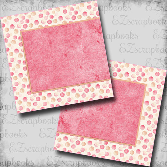 Pink Farm Dots NPM - Scrapbook Layout - 25-746