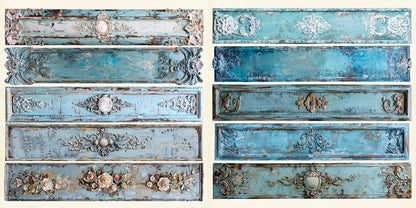 Blue Shabby Chic Borders - 24-791