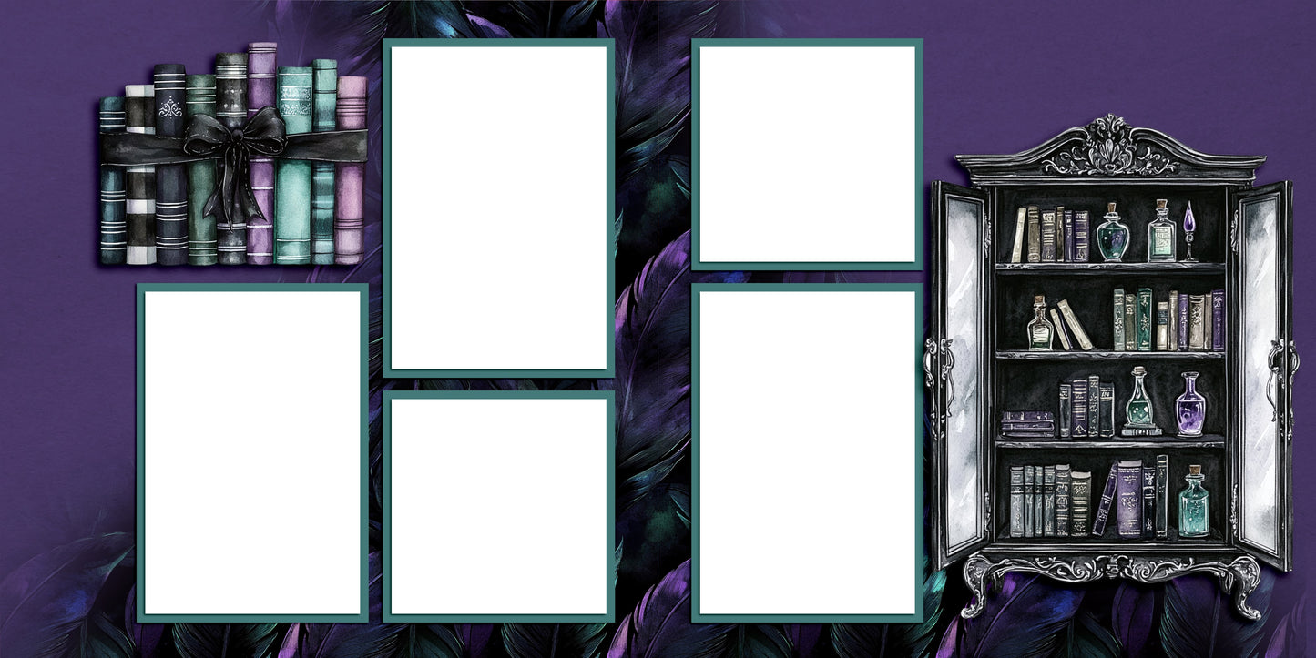 Twilight Chamber EZ Quick Pages -  Digital Bundle - 10 Digital Scrapbook Pages - INSTANT DOWNLOAD