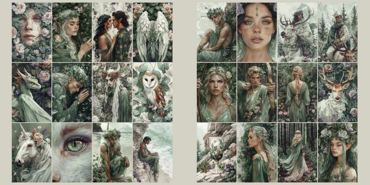 Elven Faces - Clip Art Sheets CAS - 25-284