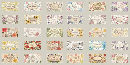 Garden Flowers Phrases - Clip Art Sheets CAS - 25-293
