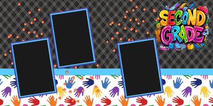Second Grade Boy - Scrapbook Layout - 25-712