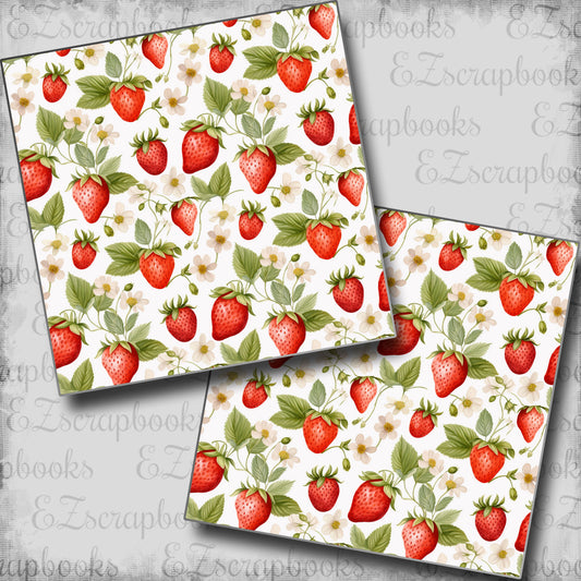 Strawberry Blossoms - Scrapbook Papers - 24-351