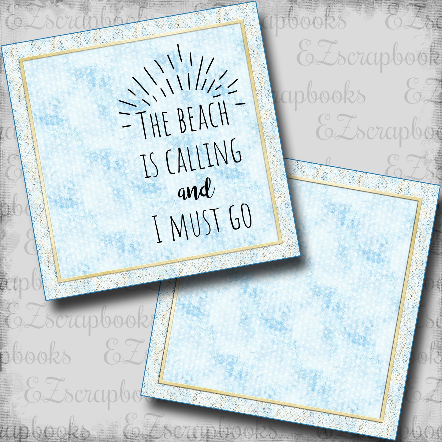 The Beach is Calling NPM - Scrapbook Layout - 25-673