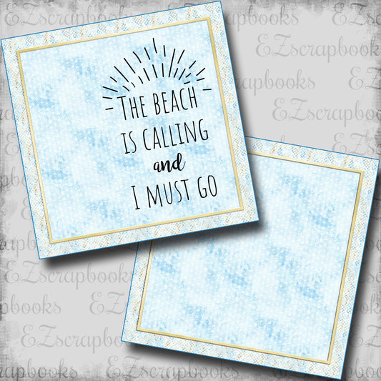 The Beach is Calling NPM - Scrapbook Layout - 25-673