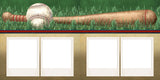 Baseball Game EZ Quick Pages -  Digital Bundle - 10 Digital Scrapbook Pages - INSTANT DOWNLOAD