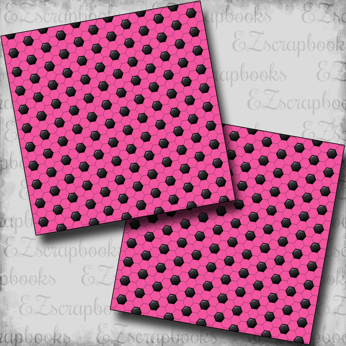 Girls Soccer Ball - Scrapbook Papers - 25-594