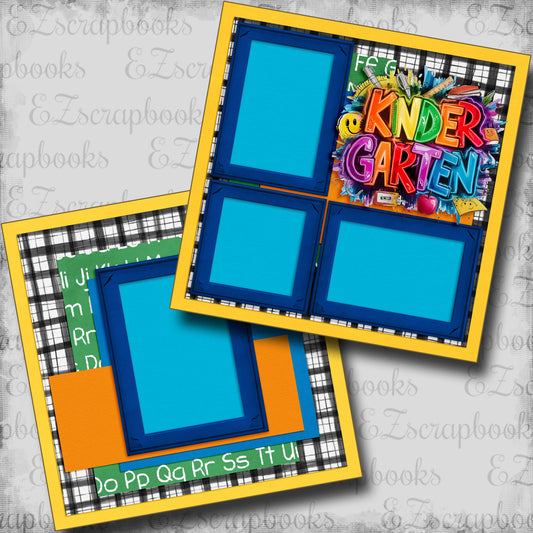 Kindergarten Boy - Scrapbook Layout - 25-708