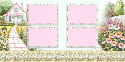 Patchwork - Set of 5 Double Page Scrapbook Layouts - 25-1032