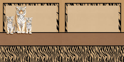 Jungle Animals EZ Background Pages -  Digital Bundle - 10 Digital Scrapbook Pages - INSTANT DOWNLOAD