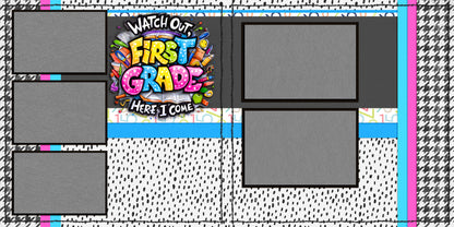 First Grade Girl - Scrapbook Layout - 25-688