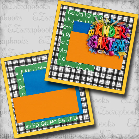 Kindergarten Boy NPM - Scrapbook Layout - 25-709