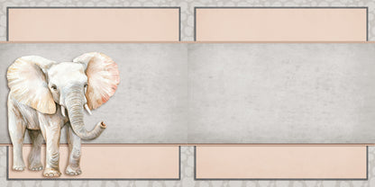 Jungle Animals NPM - Set of 5 Double Page Scrapbook Layouts - 25-1045