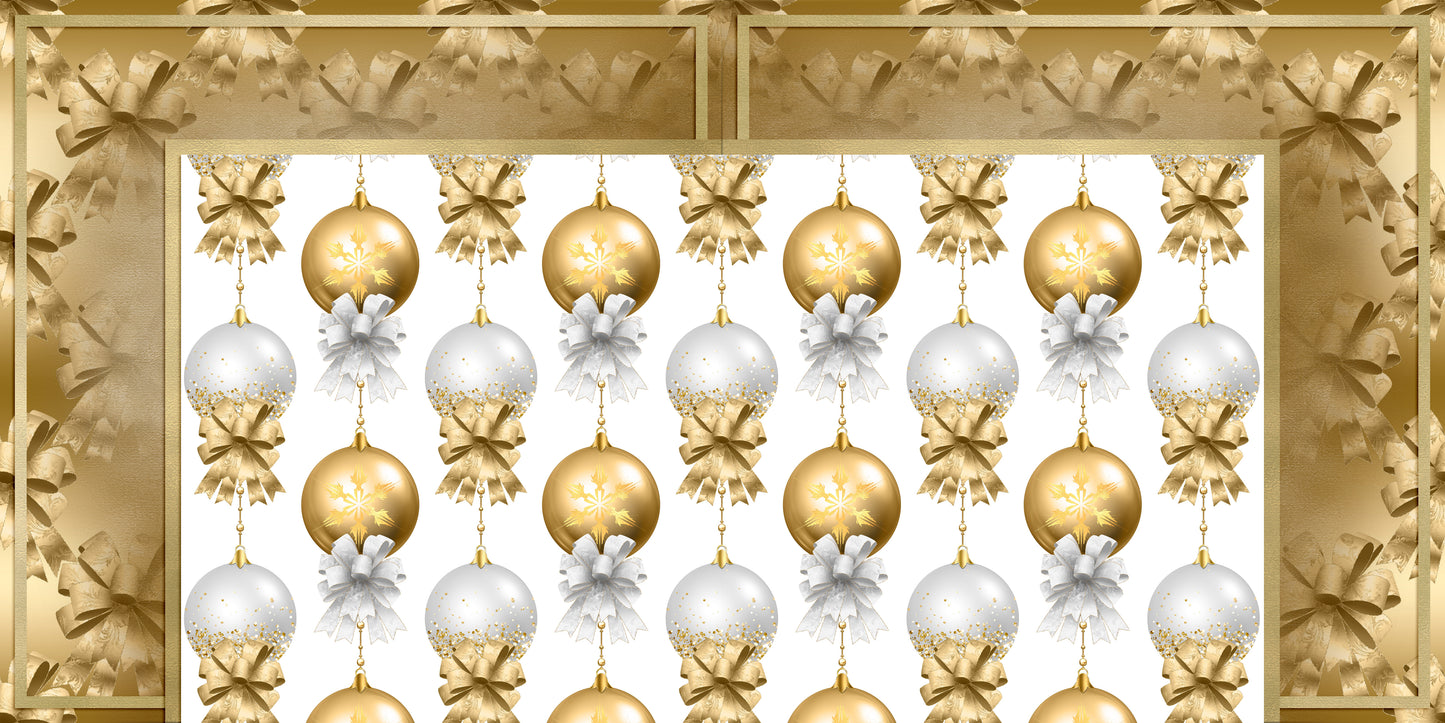 Gold Christmas Ornaments NPM - 23-869