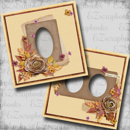 Moment in Time  - EZ Digital Scrapbook Quick Page Layout - INSTANT DOWNLOAD