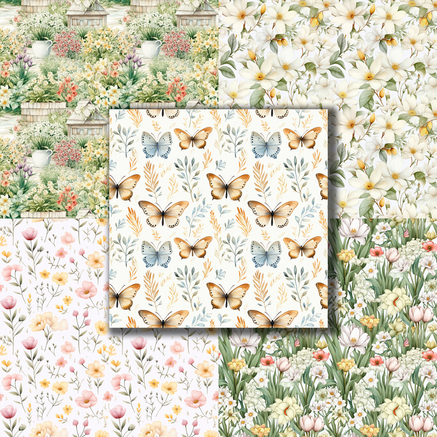 Spring - 12X12 Scrapbook Paper Pack - 8745