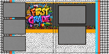 First Grade Boy - Scrapbook Layout - 25-710