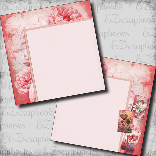 Red Valentine Cards NPM - Scrapbook Layout - 24-288