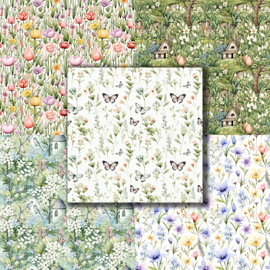 Spring - 12X12 Scrapbook Paper Pack - 8745