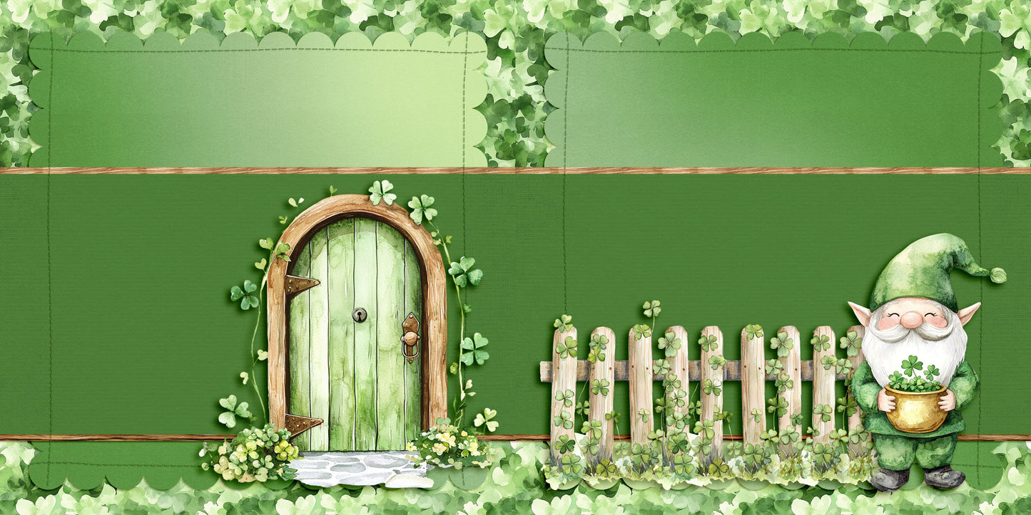 Lucky Cottage EZ Background Pages -  Digital Bundle - 10 Digital Scrapbook Pages - INSTANT DOWNLOAD