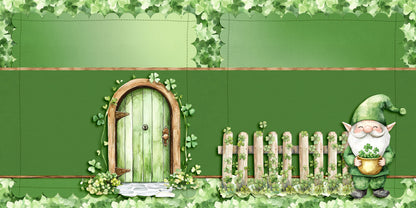 Lucky Cottage EZ Background Pages -  Digital Bundle - 10 Digital Scrapbook Pages - INSTANT DOWNLOAD