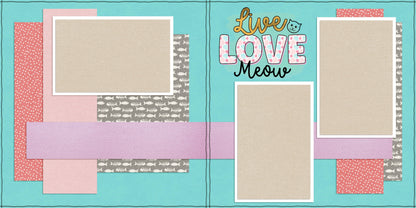 Cat Mom - Set of 5 Double Page Layouts - 1742