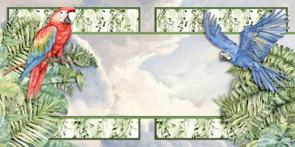 Jungle Animals NPM - Set of 5 Double Page Scrapbook Layouts - 25-1045